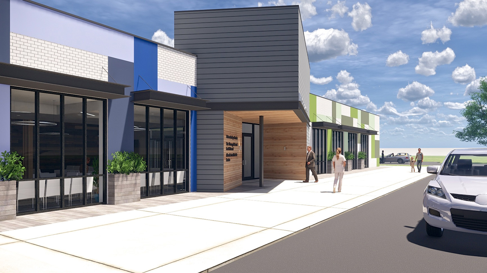 Hilltop Medical Center Entrance Mockup